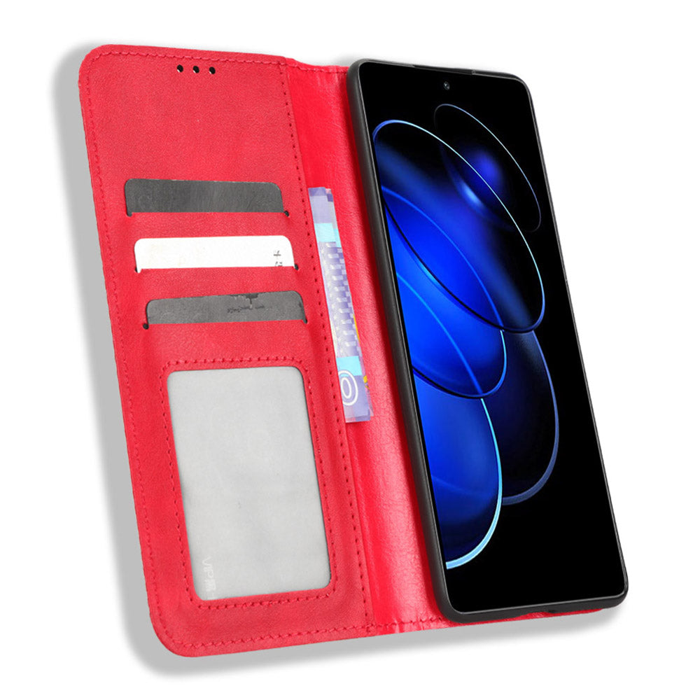 For Honor 80 GT 5G Retro Texture Phone Wallet Case PU Leather Stand Protective Phone Cover For Honor 80 GT 5G Retro Texture Phone Wallet Case PU Leather Stand Protective Phone Cover